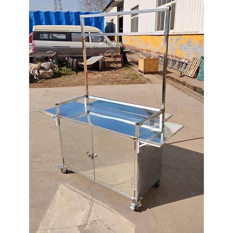 摆摊折叠推车折叠带门地摊夜市商用流动便捷式餐车烤肠冰粉小吃车