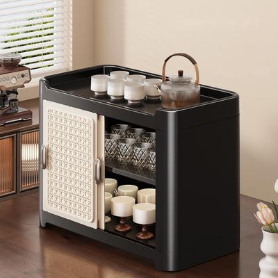 杯子收纳置物架高级感轻奢双层防尘餐桌吧台水杯茶杯咖啡杯收纳架