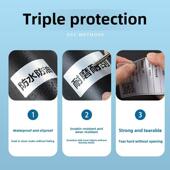 德佟DT 固定资产标签贴纸 650哑银PET亚银不干胶打印条码 270 280