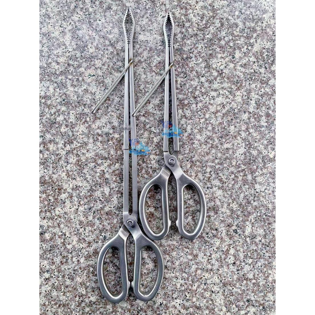 全304不锈钢夹子防侧滑泥鳅夹螃蟹夹钳垃圾夹专用赶海工具烧烤夹