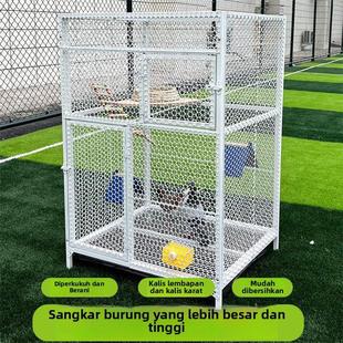 加厚加密鸟笼子加固虎皮鹦鹉笼繁殖笼加高金属笼八哥相思鸟笼家用