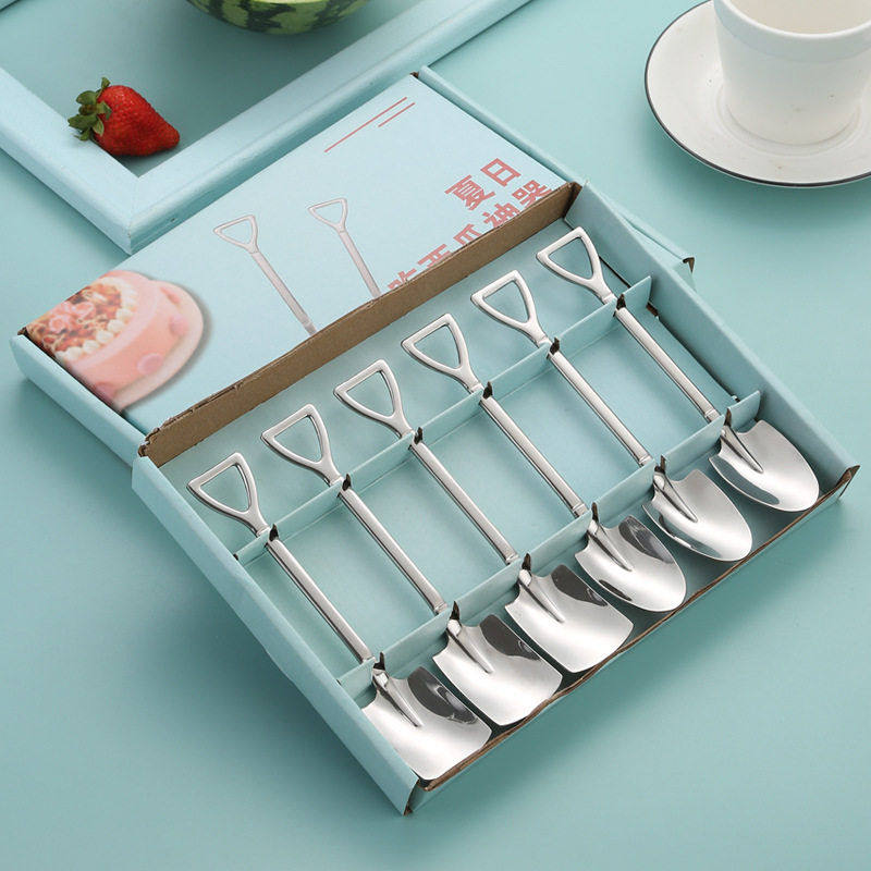 创意不锈钢西瓜勺礼盒套装调羹搅拌甜品蛋糕水果铁锹铲勺厂家,餐饮具,便携/折叠餐具,淘宝优惠券,粉丝福利购,淘宝优惠卷