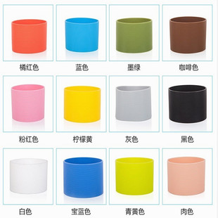 通用直径5.5cm 7cm7.5cm8cm硅胶杯套水杯防滑套隔热杯套 6cm 6.5