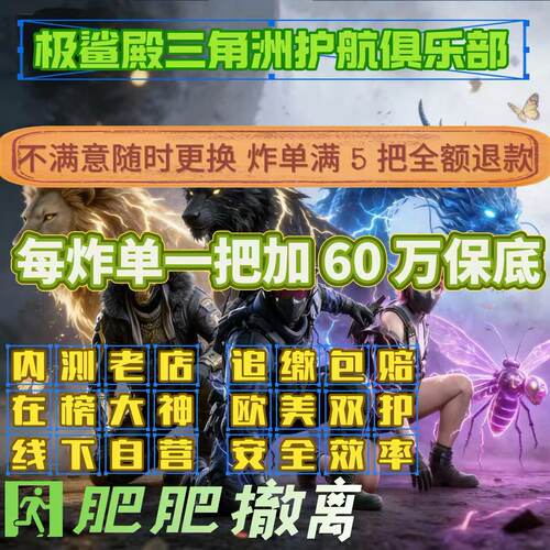 三角洲行动护航陪玩追缴包赔