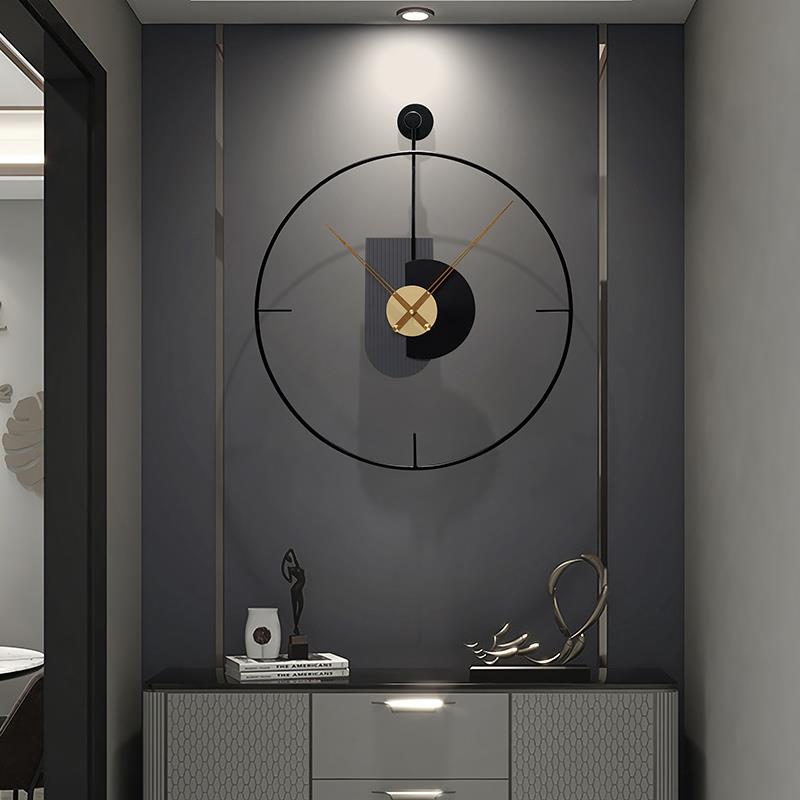 创意餐厅钟表挂钟客厅现代简约大气家用时尚挂表轻奢装饰时钟挂墙