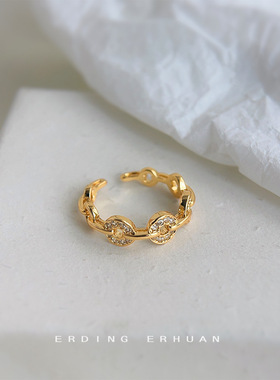 招财进宝微镶锆石戒指