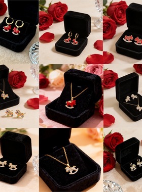 马年小马项链女款钛钢轻奢