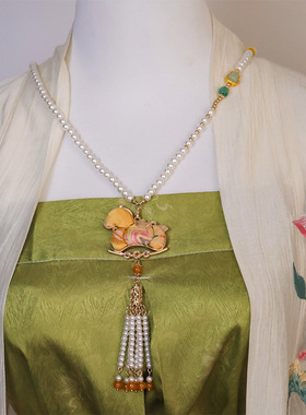 马年非遗宋锦项链0345