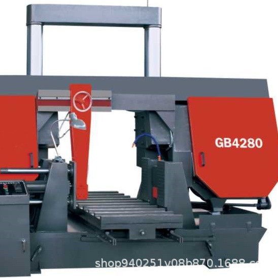 大型金属带锯床 GB4280卧式半自动锯床 液压平台送料 GT4270/GB42