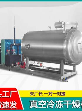 肉粒蛋黄粒真空冷冻干燥机 秋葵真空冻干机 食品全自动真空冻干机