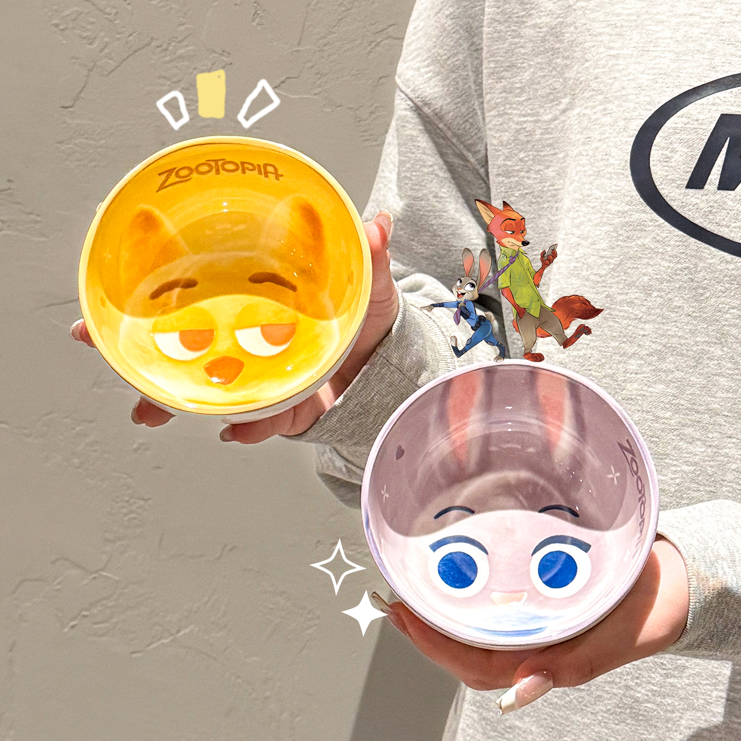 正版疯狂动物城饭碗陶瓷儿童碗