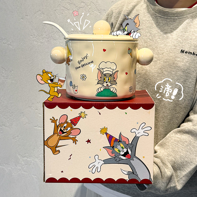 猫和老鼠猪油罐家用陶瓷耐高温