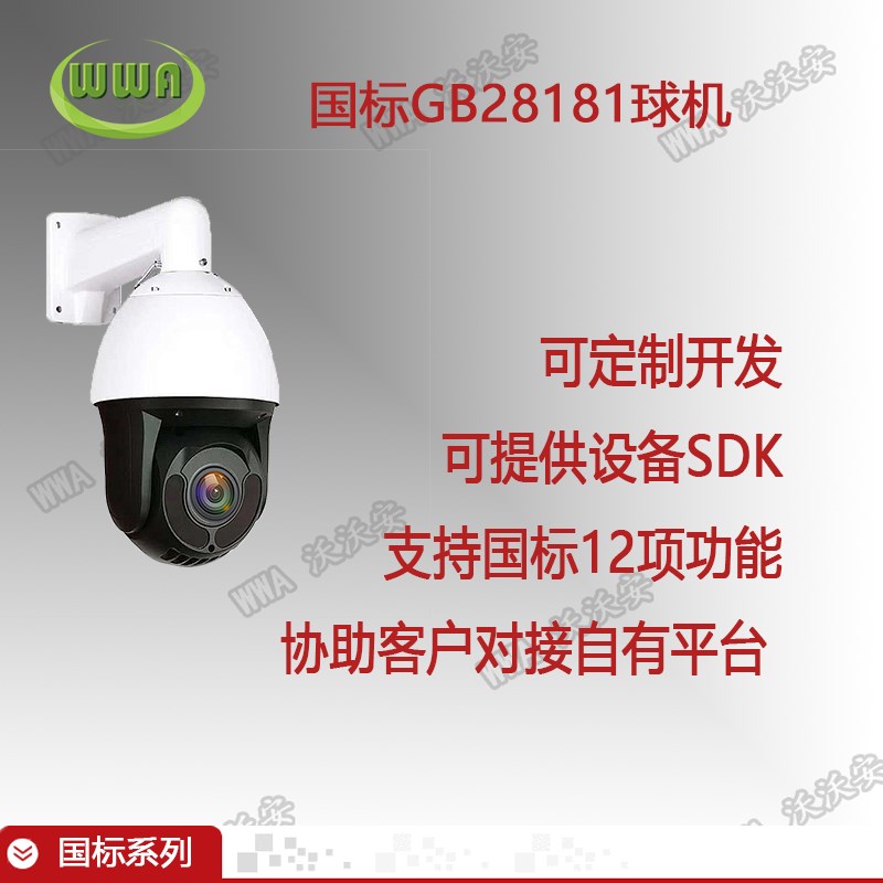 摄像头定制国标海思EV300高清网络摄像头室外监控海康协议球机