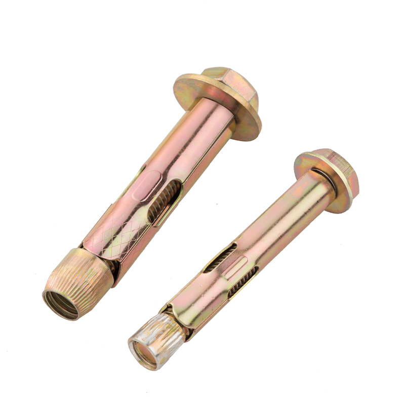 国标镀锌外六角内膨胀螺丝地板膨胀拉爆内迫内置式膨胀管M6M8M10M