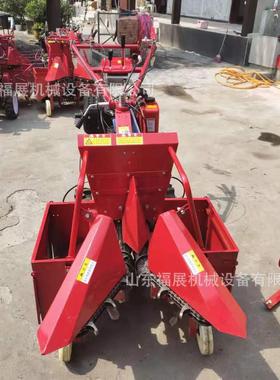 单行手车带玉秆米收获机 带UAO粉碎功秸收苞米机 多扶能鲜玉米机