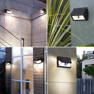 人体应亮度太阳能户B1166壁灯防水外墙灯庭院壁灯感L外ED室高外墙