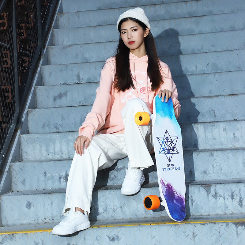 DNASKATE电动滑板车四轮遥控小鱼平衡双驱代步神器成人初学者滑板