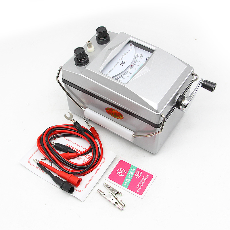 南京金川兆欧表 ZC11D-10铝壳2500V2500M 绝电工摇表缘电阻测试