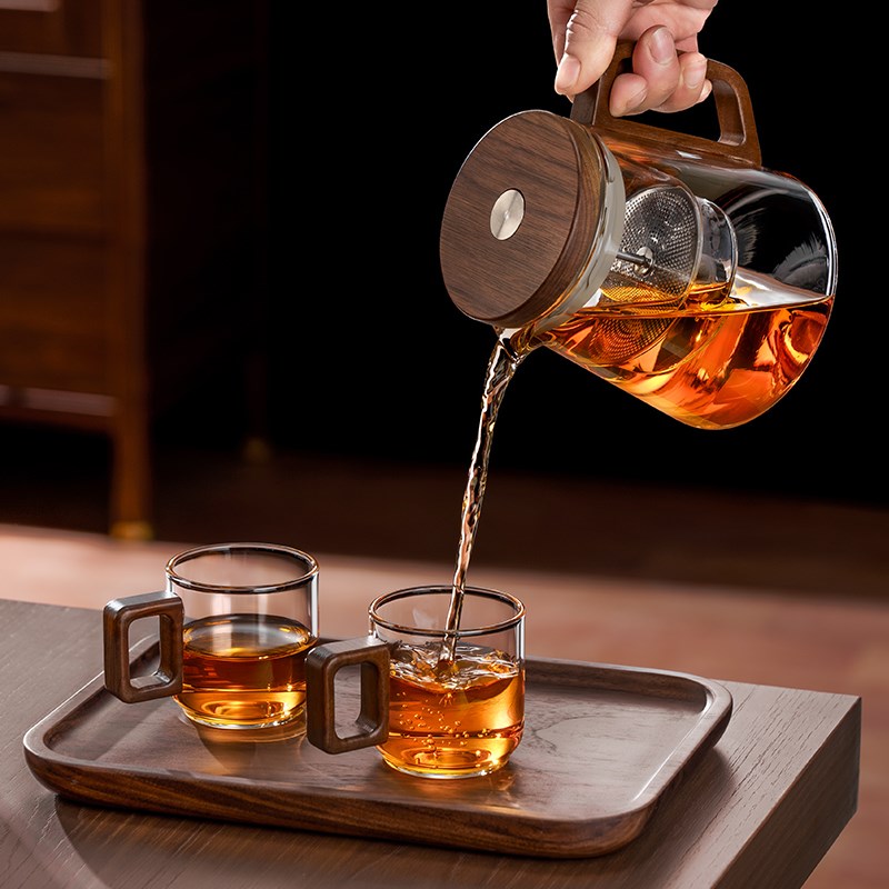 飘逸杯泡茶壶高端过滤茶水分离按压式2025新款玻璃家用大容量