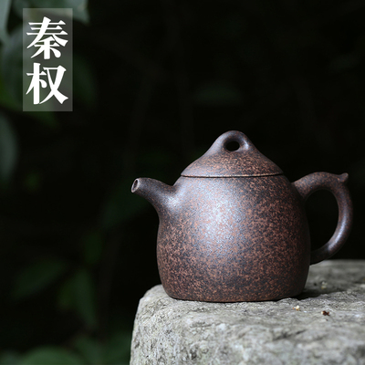 吟香茗宜兴紫砂壶纯全手工茶壶名家柴烧窑变原矿老段泥秦权壶茶具