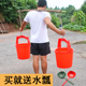 提水桶手提式 加厚塑料桶家用挑水仿古生活桶尿桶粪桶浇菜花存干粮