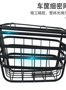 折叠自行车后车筐后货架置物筐山地车后座架篮子女式单车书包篓子