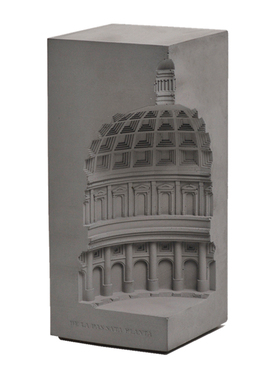 水泥建筑模型设计师摆件北欧创意家居装饰工艺品桌面玄关客厅摆设