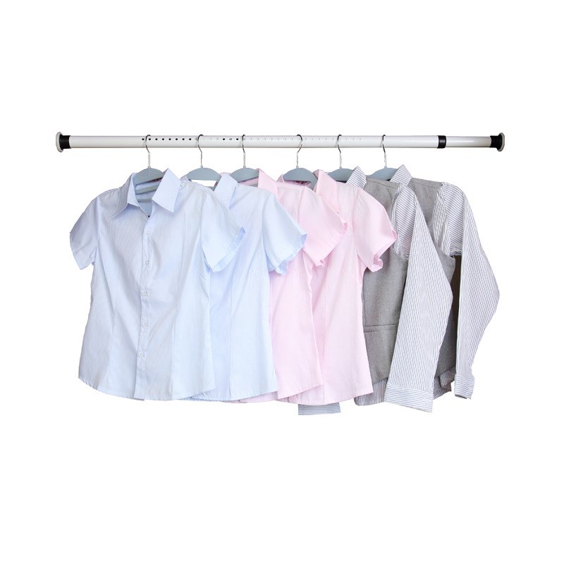 窗帘杆浴帘晾衣杆轨道滑t道免打孔可伸缩调节浴室卫生间卧室涨撑