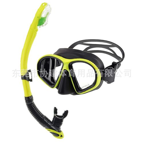 M1650+S268全干式呼吸管y平光潜水面镜浮潜浅二宝装备套装多种搭