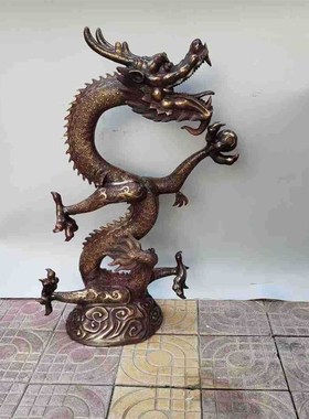 大号圆雕动物室外龙铜雕摆件古E代神话龙铸造厂家大型摆件