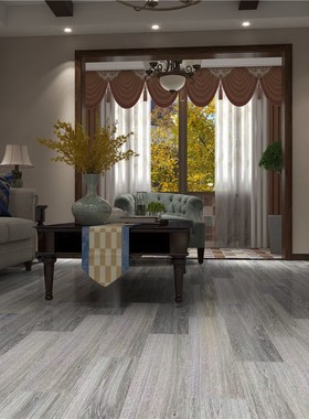 安装红鱼橱窗300x300自建房灰色木纹砖150x900T陶瓷砖卧室木纹瓷