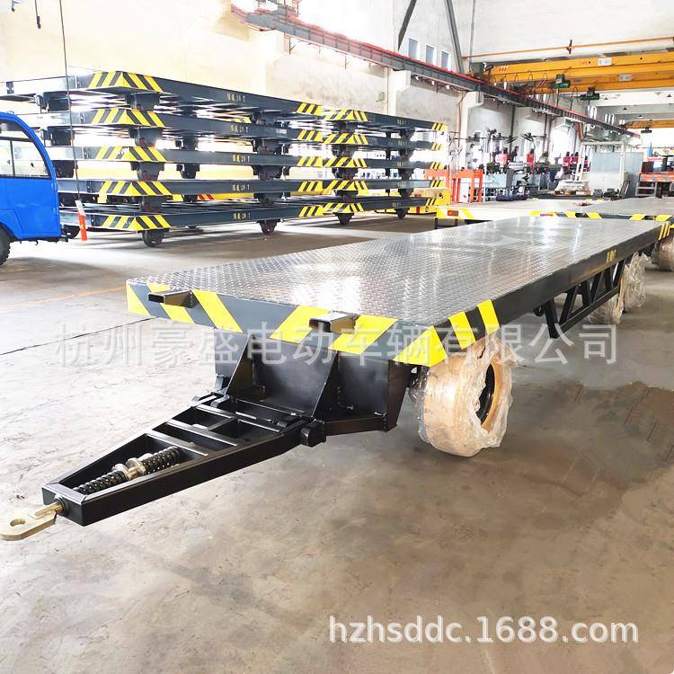 8吨平板拖车拖挂车板车可配杭叉吨电叉使用