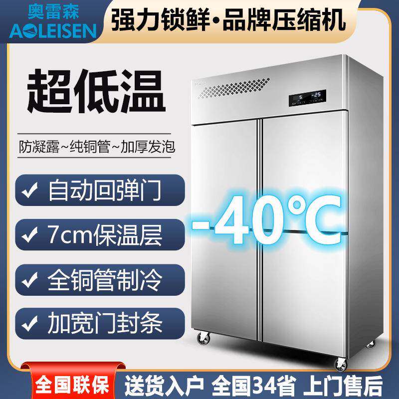 超低温直冷风冷商用大四门冷柜烘焙餐饮冷冻保鲜立式冰柜