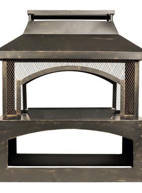 便携防锈房子暖炉围网房屋暖炉烧柴烤架取暖暖炉Firepit