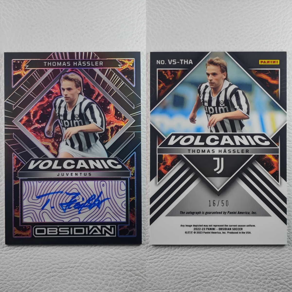 Panini 尤文图斯 德国 哈斯勒 矮脚虎 亲笔签名 球星卡 周边礼物
