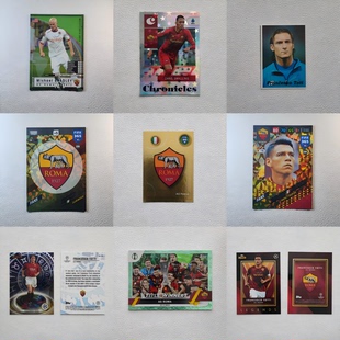 TOPPS PANINI 罗马 队徽 托蒂 巴蒂斯图塔 球星卡 周边礼物