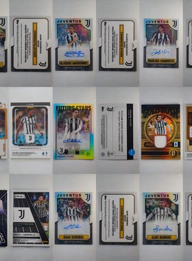 PANINI Topps 尤文图斯 皮尔洛 内德维德 基耶利尼 签字 球星卡
