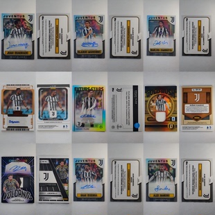 基耶利尼 PANINI Topps 尤文圖斯 布馮簽字球衣球星卡 內德維德