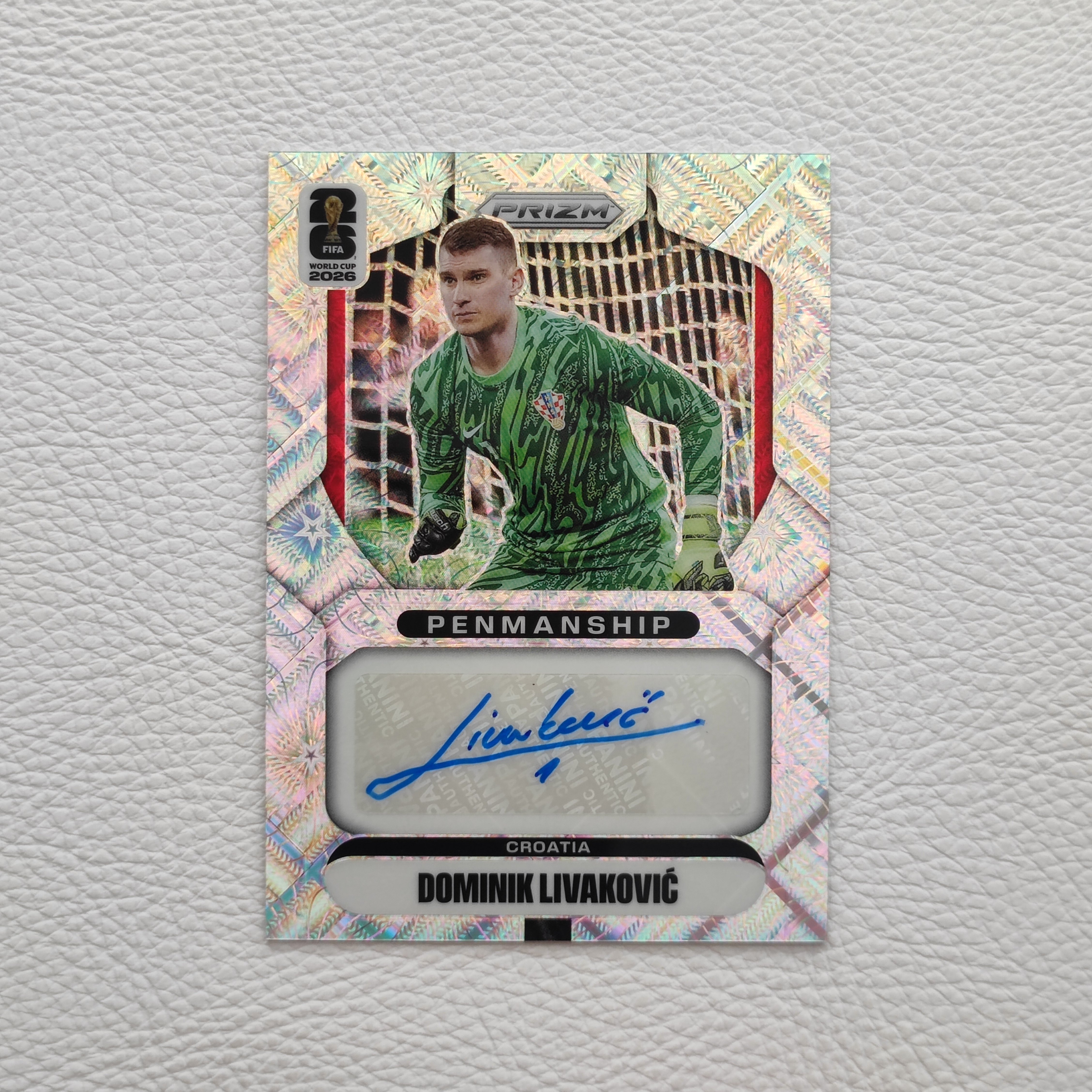 Panini 2026 世界杯 Prizm 克罗地亚 利瓦科维奇 亲签 签名球星卡