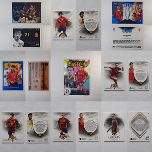 PANINI TOPPS 西班牙 国家队 瓜迪奥拉 伊涅斯塔 球星卡周边礼物