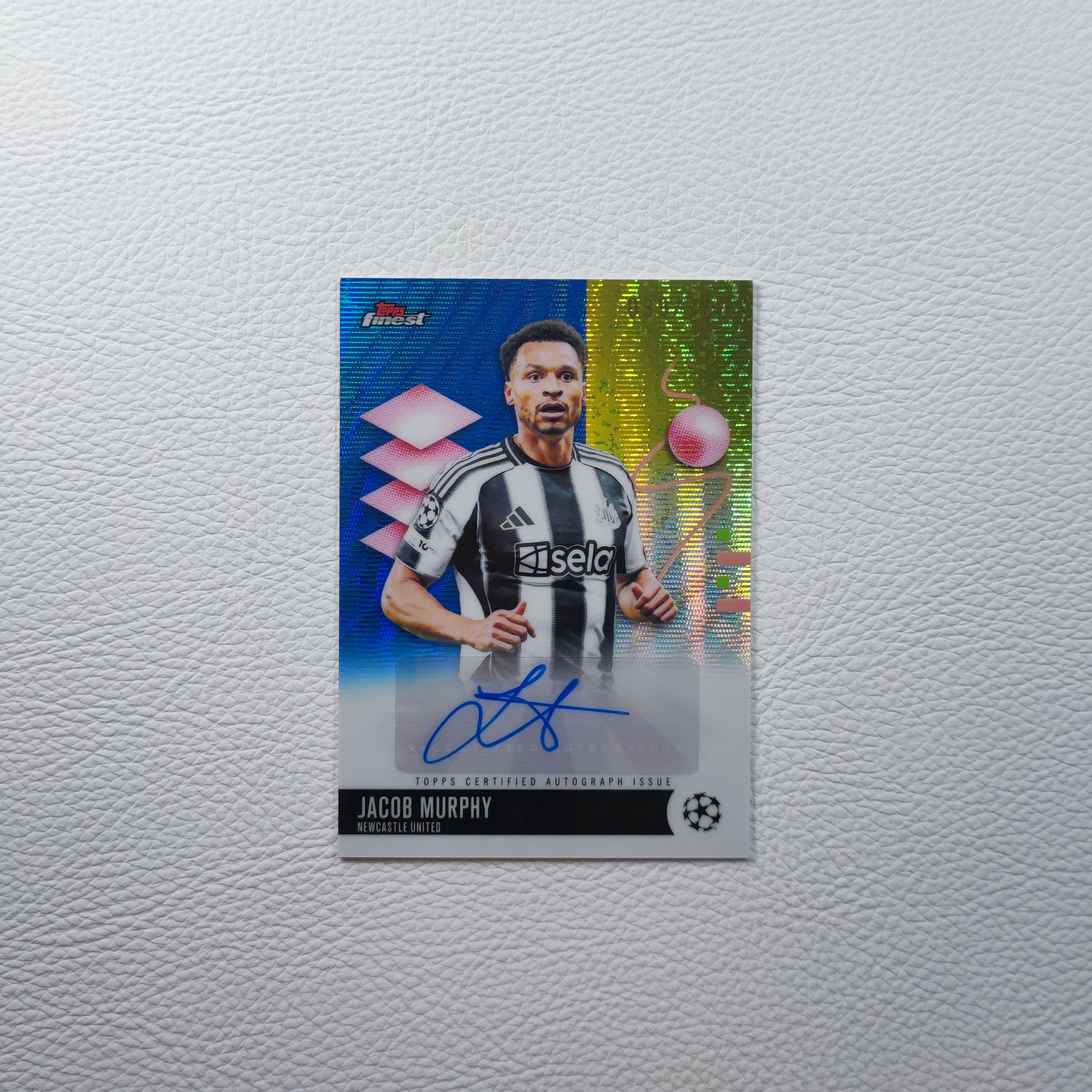 Topps Finest 纽卡斯尔联 雅各布 墨菲 亲签 签字 球星卡 周边