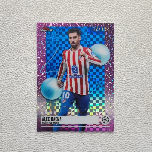Topps Finest 马德里竞技 巴埃纳 限量 球星卡 周边