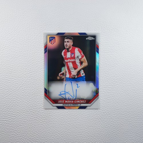 Topps 2022 马德里竞技元年 Chrome 希门尼斯 亲签卡签签名球星卡