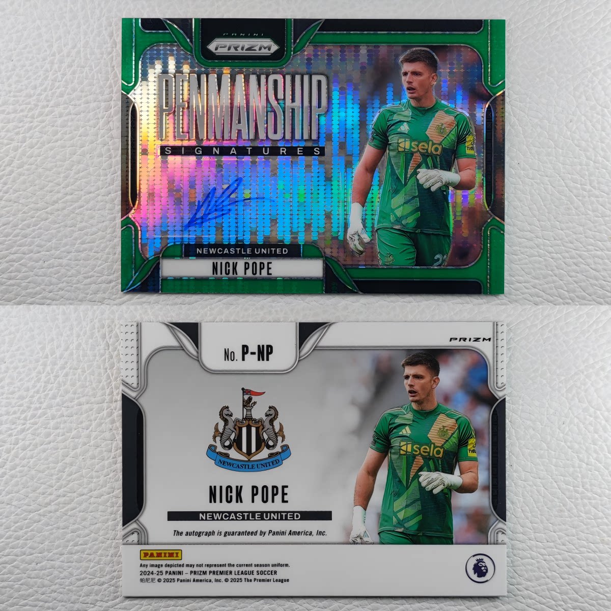 Panini Prizm 纽卡斯尔联 波普 NICK POPE 亲签 签字 球星卡