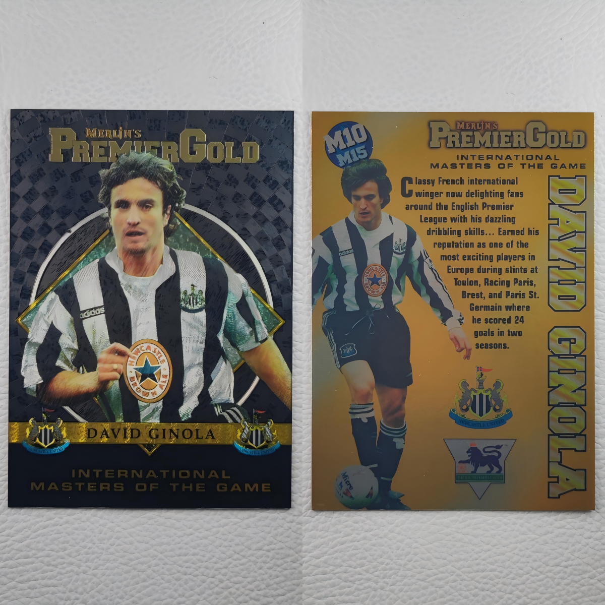 Topps Melrin 1996 纽卡斯尔联 吉诺拉 Ginola 黑金 球星卡 周边
