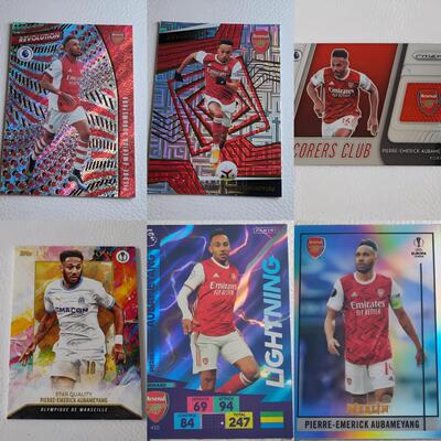 正版TOPPS PANINI Arsenal 奥巴梅杨 各系列球星卡周边礼物