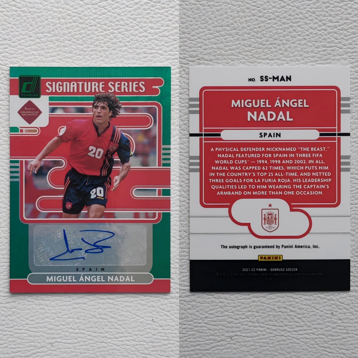 Panini Donruss 世界杯 西班牙 纳达尔 亲签 签名 球星卡 礼物