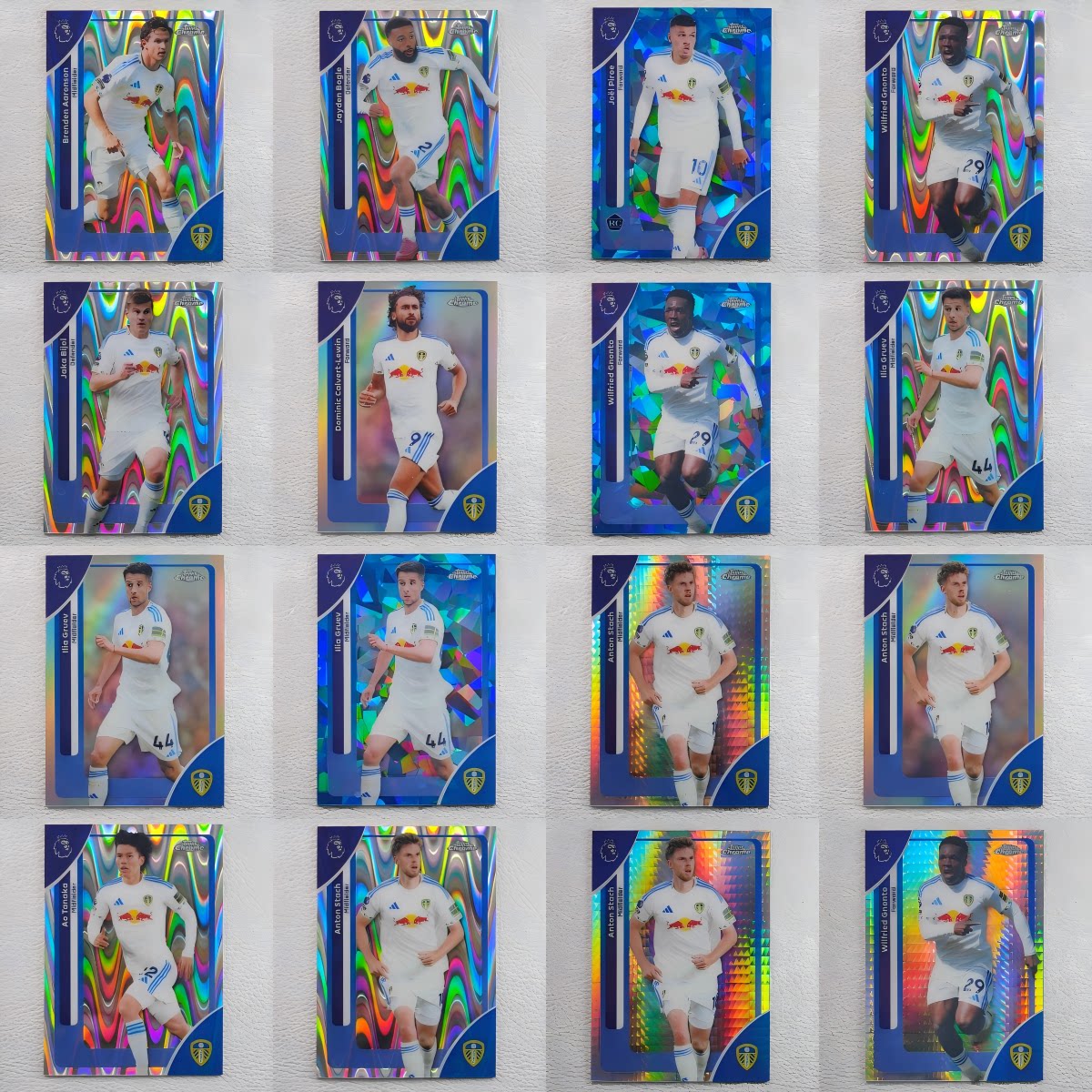 Topps Chrome 英超回归元年 利兹联 Leeds United 折射 球星卡图片