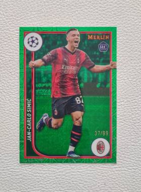 Topps Merlin AC米兰 西米奇 新秀RC 折射 球星卡
