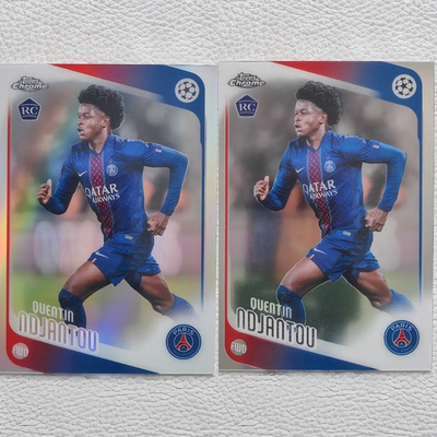 Topps Chrome 巴黎圣日尔曼 恩贾恩图 新秀RC 折射 球星卡